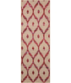 Nourison Home Spectrum Beige Burgundy SPE02 2ft.6in. x 7ft.6in. Rect. Rug