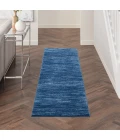 Nourison Essentials Navy Blue Area Rug NRE01-Navy Blue