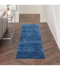 Nourison Home Nourison Essentials NRE01 Navy Blue 2 ft. 2 in. X 10 ft. Area Rug