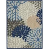 Nourison Home Aloha ALH05 Blue Multicolor 7 ft. 10 in. X 10 ft. 6 in. Area Rug
