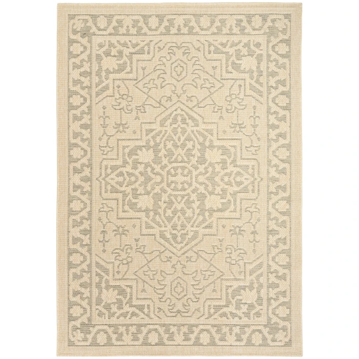 Nourison Tulum Taupe Olive TLM05 4 ft. X 6 ft. Rect. Rug