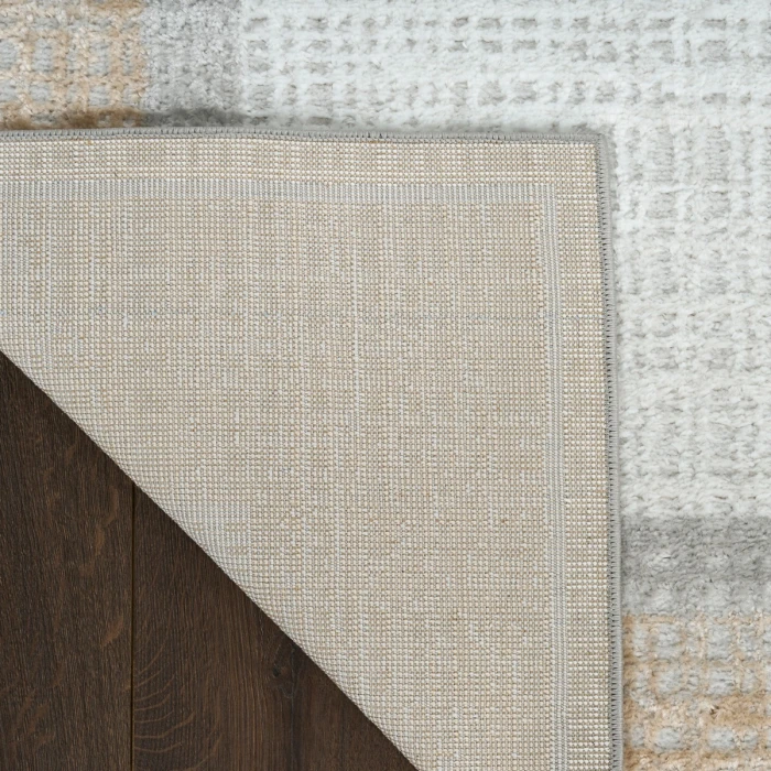 Nourison Dekor Grey DEK06 5 ft. 3 in. X 7 ft. Rect. Rug