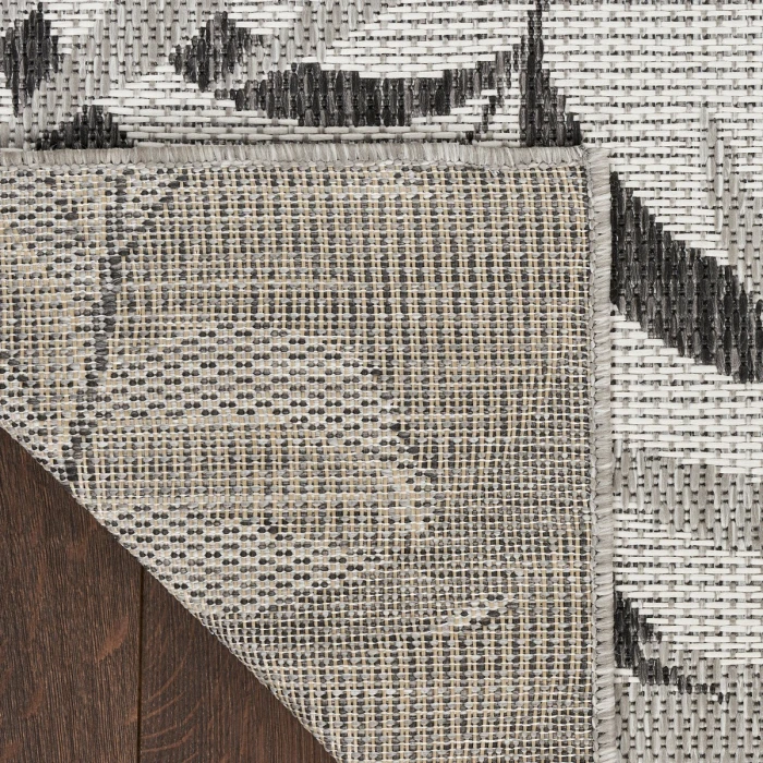 Nourison Garden Oasis Grey GOA01 2 ft. X 4 ft. Rect. Rug
