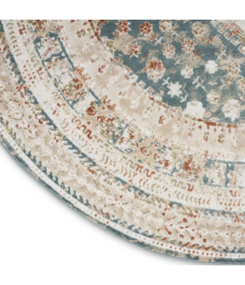 Nourison Home Thalia Blue THL04 7’10” x Round Round Rug