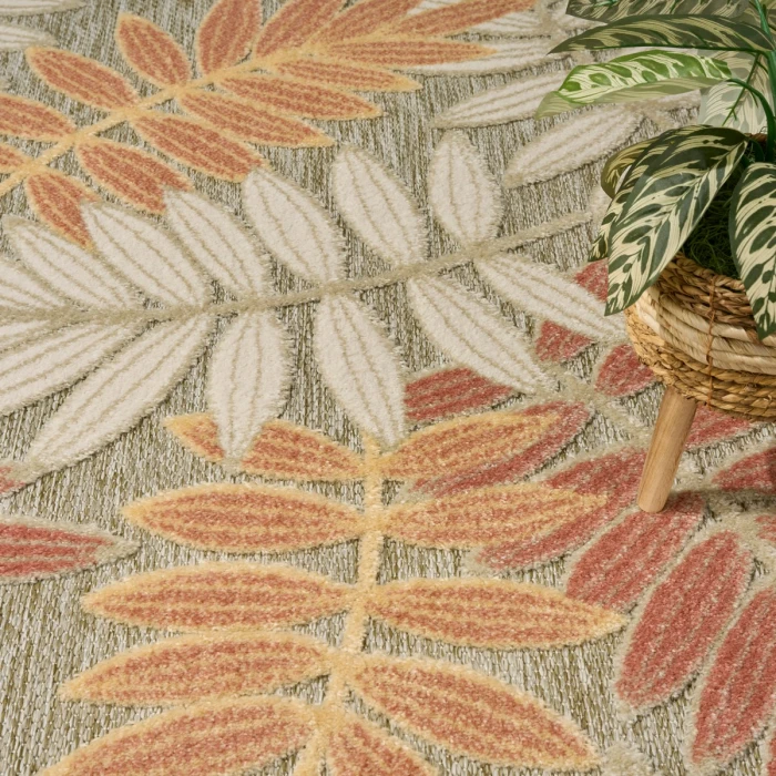 Nourison Aloha Sage Rose ALH18 3 ft. 6 in. X 5 ft. 6 in. Rect. Rug