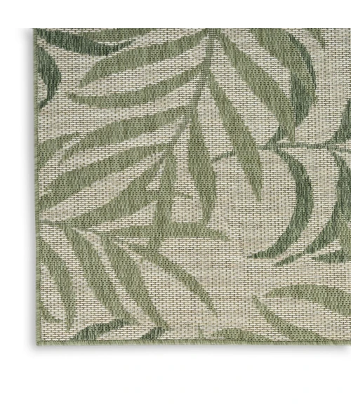 Nourison Garden Oasis Ivory Green GOA01 2 ft. X 8 ft. Rect. Rug
