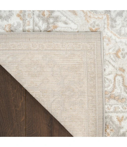 Nourison Dekor Light Grey DEK08 4 ft. X 6 ft. Rect. Rug