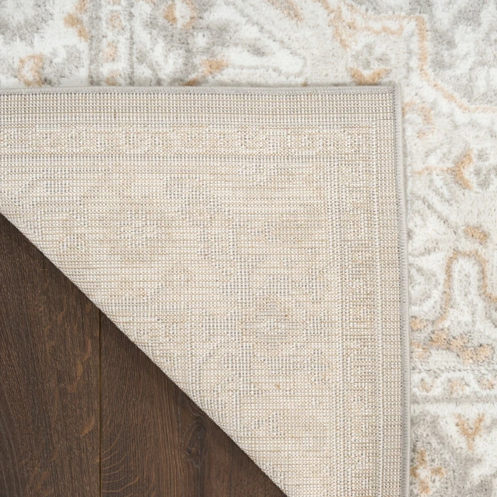 Nourison Dekor Light Grey DEK08 4 ft. X 6 ft. Rect. Rug