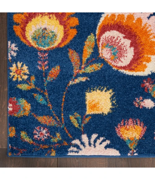 Nourison Allur Area Rug ALR08-Navy Multicolor