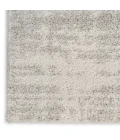 Nourison Home Modern Shag Ivory Grey MMD04 5 ft. 3 in. X 7 ft. Rectangle Rug