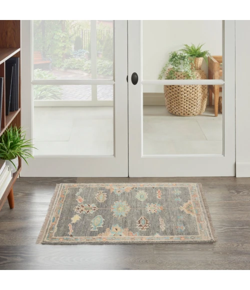 Nourison Odessa Dark Grey Multicolor ODS02 2 ft. X 3 ft. Rect. Rug