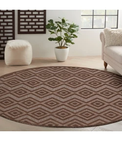 Nourison Home Versatile NRV01 Brown 8 ft. Round Area Rug
