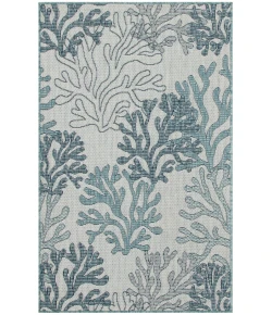 Nourison Home Garden Oasis GOA05 Blue 3 ft. X 5 ft. Area Rug