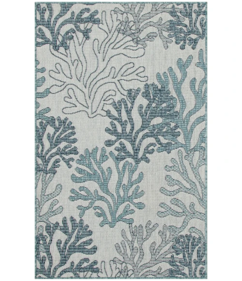 Nourison Garden Oasis Blue GOA05 3 ft. X 5 ft. Rectangle Rug