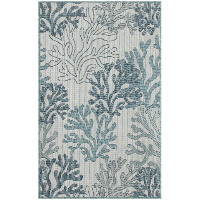 Nourison Garden Oasis Blue GOA05 3 ft. X 5 ft. Rectangle Rug