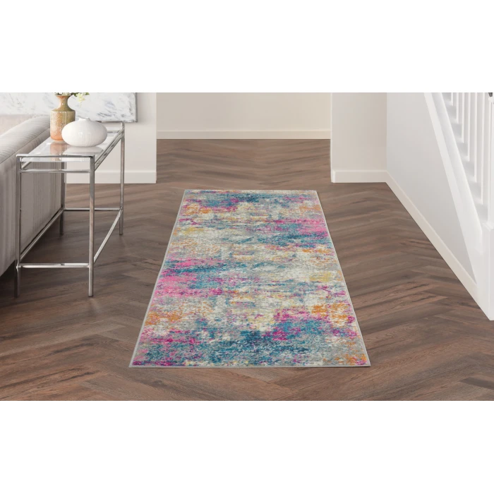 Nourison Passion Ivory Multicolor PSN36 2 ft. 2 in. X 12 ft. Rectangle Rug