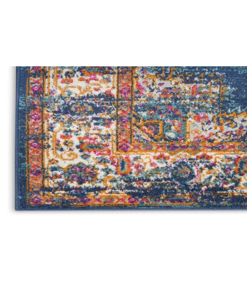 Nourison Passion Navy PSN03 2 ft. 2 in. X 10 ft. Rectangle Rug
