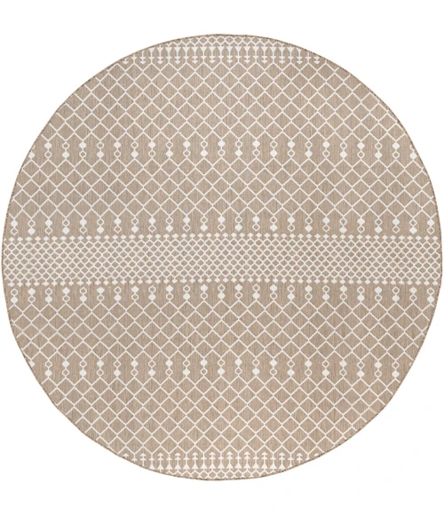 Nourison Positano Beige POS02 12ft. Round Rug
