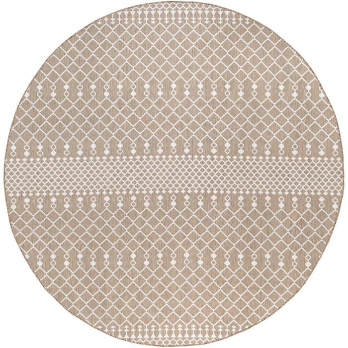 Nourison Positano Beige POS02 12ft. Round Rug