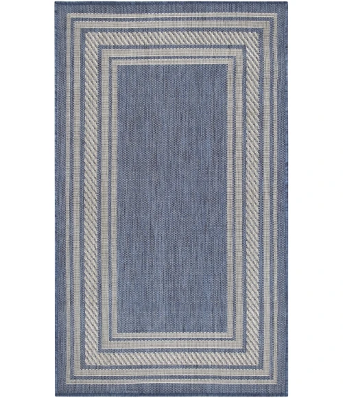 Nourison Horizon Indoor/Outdoor Denim HOZ03 3 ft. X 5 ft. Rect. Rug