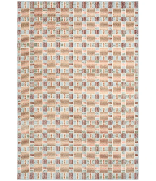 Nourison Nordic Rust Multicolor NRC14 4 ft. X 6 ft. Rect. Rug