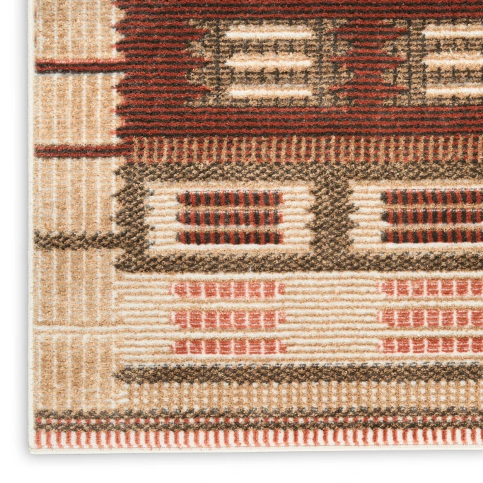 Nourison Nordic Rust NRC16 8 ft. X 10 ft. Rect. Rug