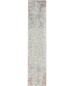 Nourison Quarry Ivory Multicolor QUA10 2ft.2in. x 10ft. Rect. Rug