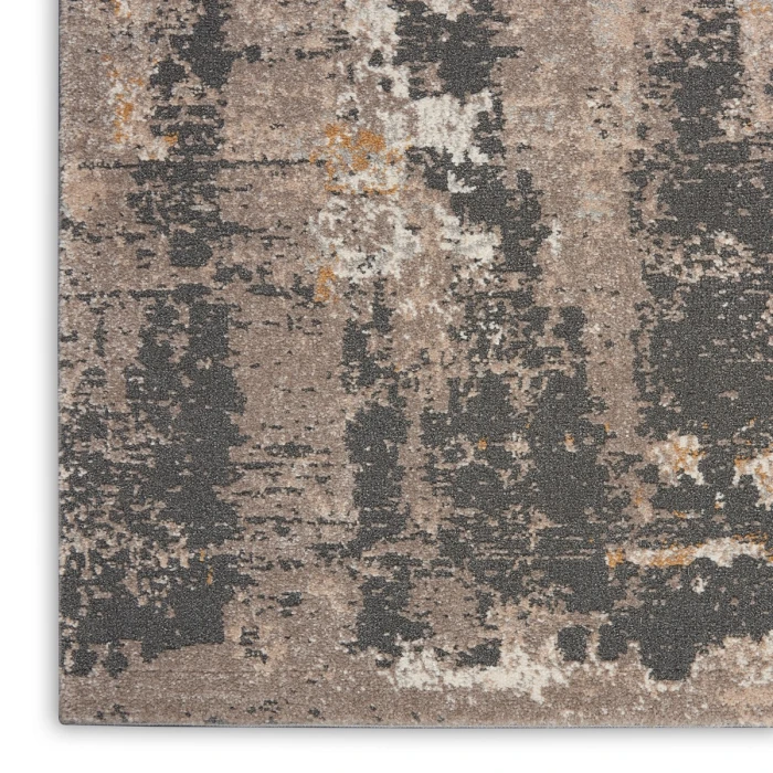 Nourison Tangra Cream Grey TNR05 8 ft. Rect. Rug