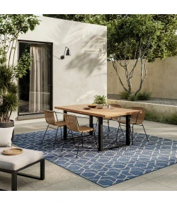 Nourison Home Horizon Indoor/Outdoor HOZ01 Denim 8 ft. X 10 ft. Area Rug