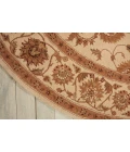 Nourison Home Heritage Hall Beige HE08 9ft. x Round Round Rug