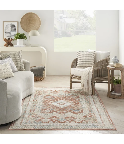 Nourison Home Thalia Red THL04 5ft.3in. x 7ft.3in. Rect. Rug