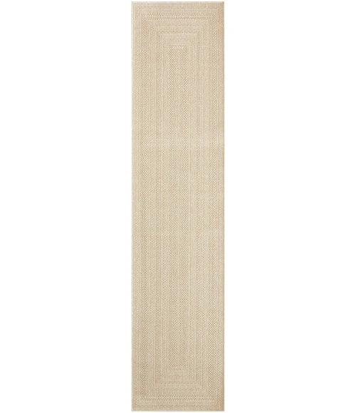 Nourison Tulum Cream TLM04 2 ft. 2 in. X 10 ft. Rect. Rug