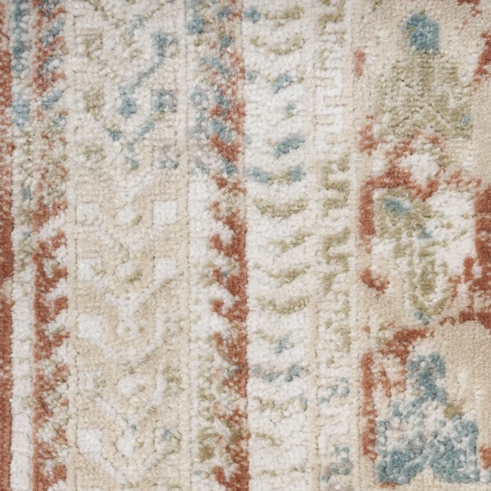 Nourison Thalia Rust Multicolor THL04 2ft.2in. x 10ft. Rect. Rug
