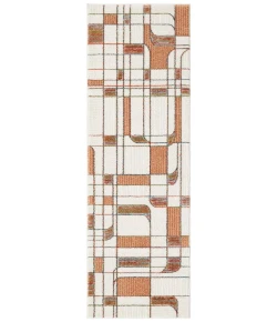 Nourison Home Nordic NRC17 Ivory Rust 2 ft. X 6 ft. Area Rug
