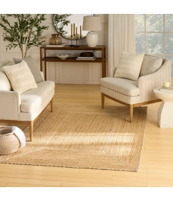 Nourison Home Terrazzo Jute TRJ01 Natural 6 ft. X 9 ft. Area Rug