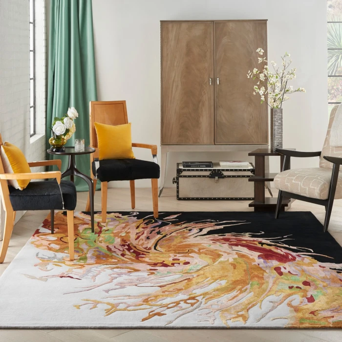 Nourison Prismatic Multicolor PRS21 8 ft. X 10 ft. Rect. Rug