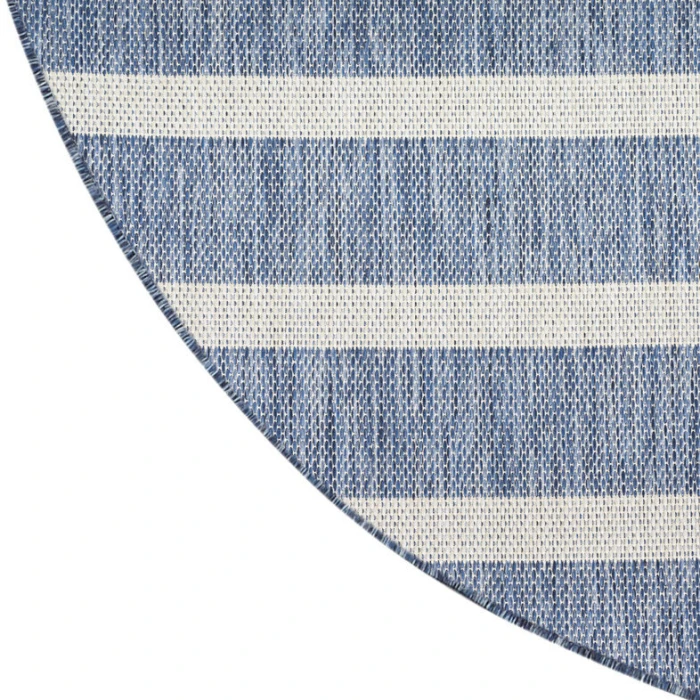 Nourison Positano Navy Ivory POS03 4ft. Round Rug