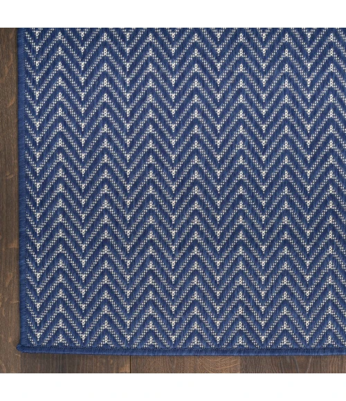 Nourison Horizon Indoor/Outdoor Navy HOZ02 8 ft. X 10 ft. Rect. Rug