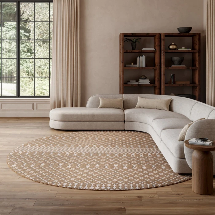 Nourison Positano Jute POS02 8ft. Round Rug