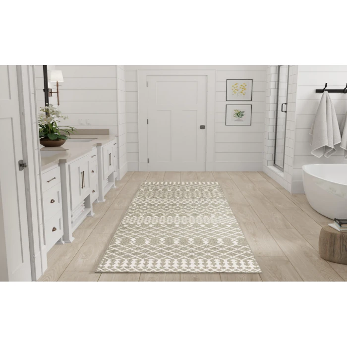 Nourison Astra Machine Washable Sage ASW10 2 ft. X 6 ft. Rectangle Rug