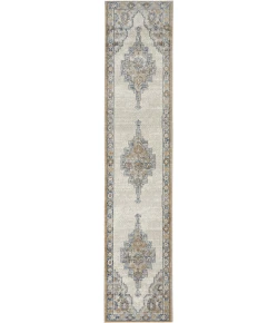 Nourison Quarry Grey Light Blue QUA09 2ft.2in. x 10ft. Rect. Rug