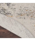 Nourison Rustic Textures Area Rug RUS13 Grey/Blue 5'3" Round