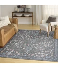 Nourison Home Botanical Washables Grey BOT04 4ft. x 6ft. Rect. Rug