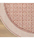 Nourison Nordic Brick Ivory NRC03 5ft. x Round Round Rug