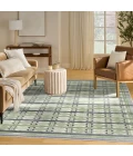 Nourison Nordic Green Blue NRC06 8 ft. X 10 ft. Rect. Rug