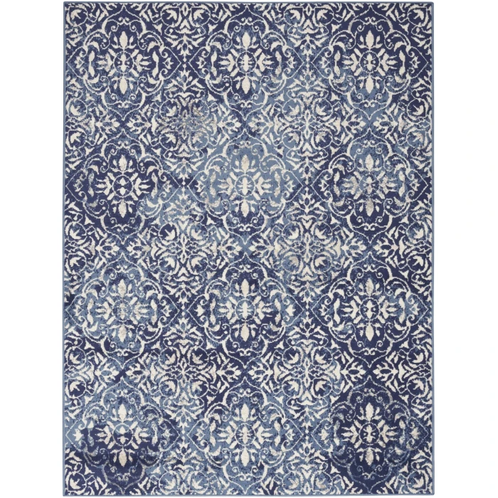 Nourison Home Jubilant Blue JUB21 7ft.10in. x 9ft.10in. Rect. Rug