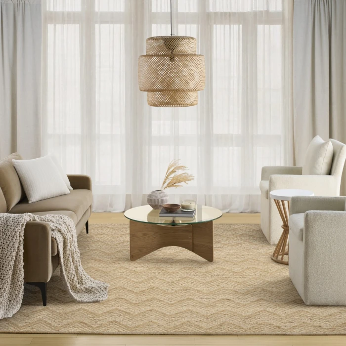 DKNY Pure Purl Beige PUU01 9ft.9in. x 13ft.9in. Rect. Rug