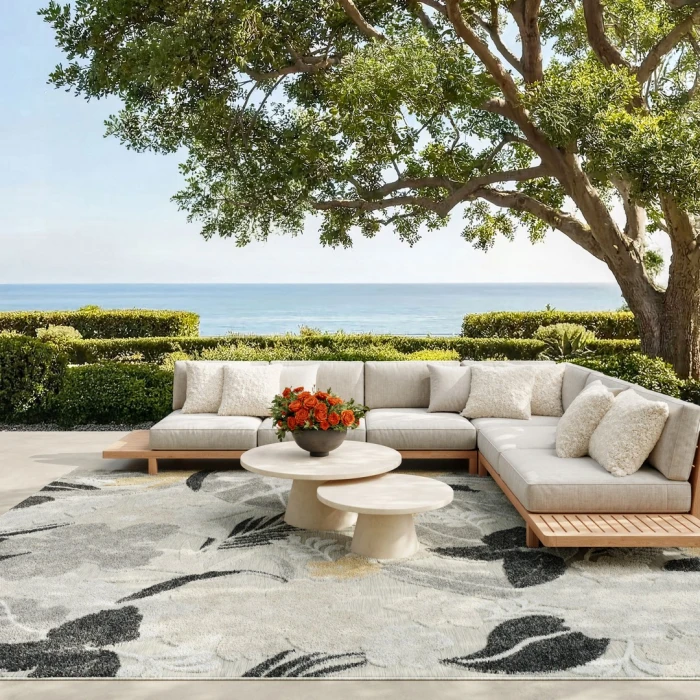 Nourison Suncoast Grey SNC01 9ft. x 12ft. Rect. Rug