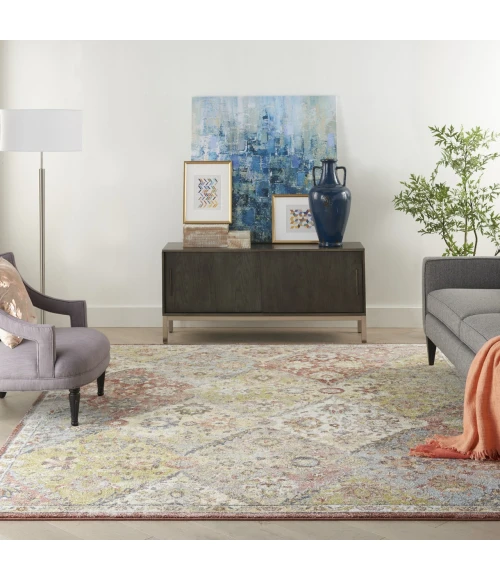 Nourison Home Soraya Multicolored SOR01 9ft. x 12ft. Rect. Rug