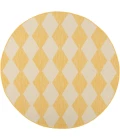 Nourison Positano Yellow POS04 6ft. Round Rug